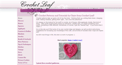Desktop Screenshot of crochetleaf.com